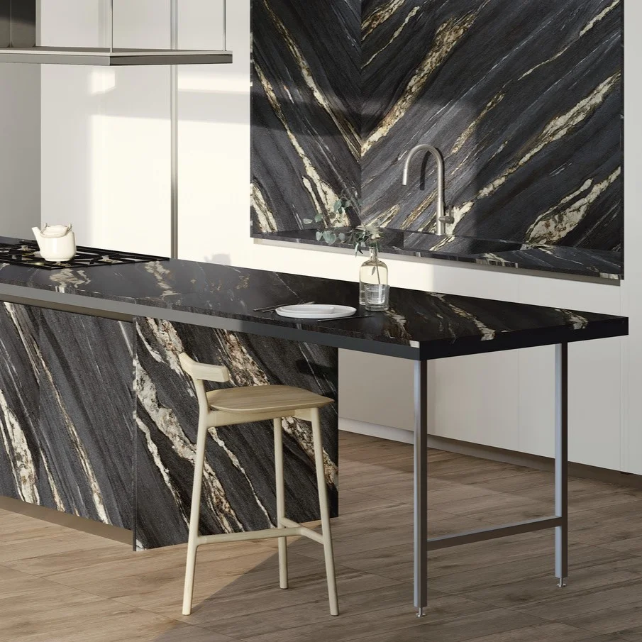 Керамогранитная плита для столешниц SapienStone Kuroca 4d Cashmere 320х160 12mm (SSC3216547G) - Фото 2