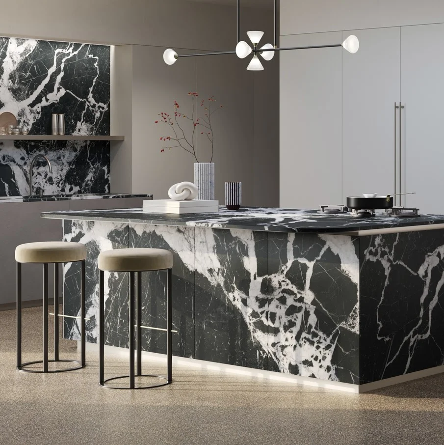 Керамогранитная плита для столешниц SapienStone Grand Antique 4d Cashmere 320х160 12mm (SSC3216552G) - Фото 2