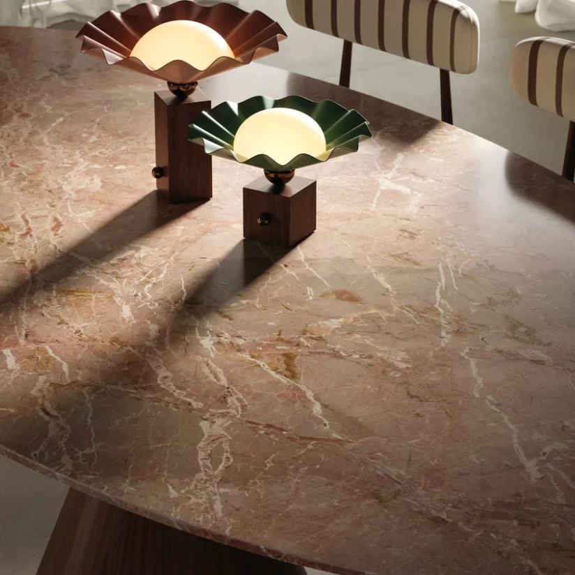 Керамогранитная плита для столешниц SapienStone Breccia Rosa 4D 320х160 Cashmere 12 мм (SSC3216648G) - Фото 2