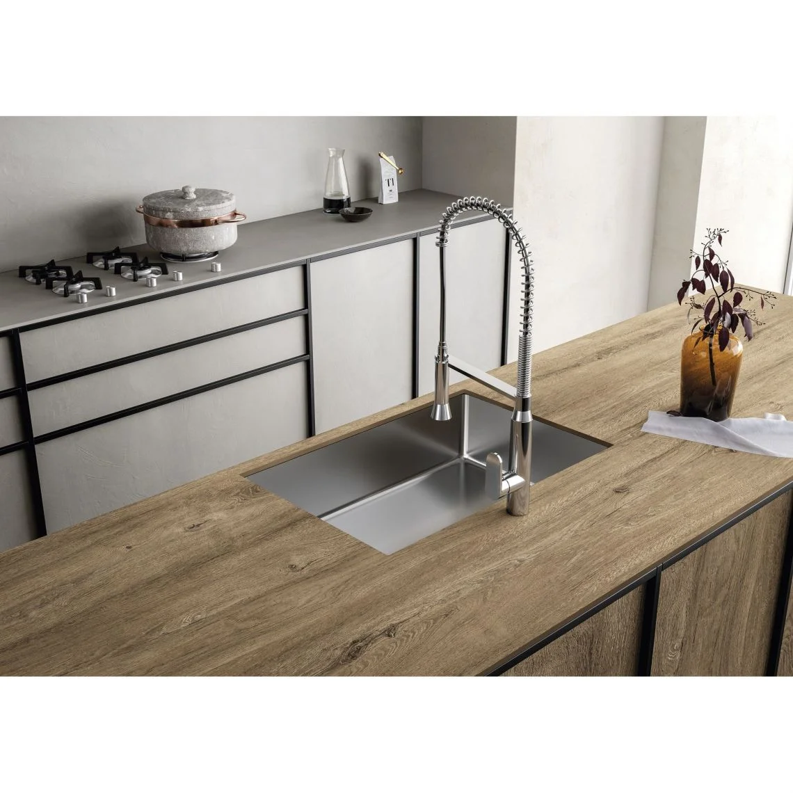 Керамогранітна плита для стільниць SapienStone Rovere Baio 328х154, 12 мм, natura (SSH3215524G) - Фото 2
