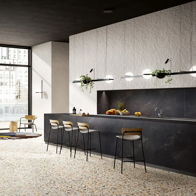 Керамогранітна плита для стільниць Sapien Stone Black Diamond 320х160 natural 12мм (SSH3216532G) - Фото 2