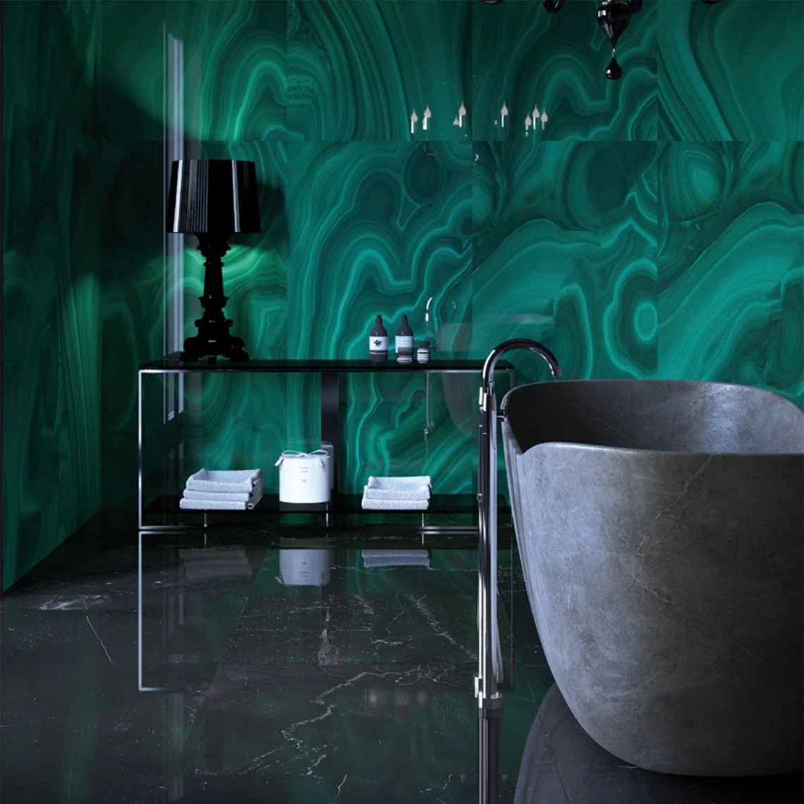 Плитка Fiandre Precious Stones Malachite 150x300 (ST1961530) - Фото 2