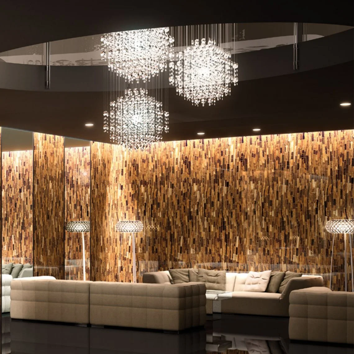 Плитка Fiandre Precious Stones Tiger Gold 150x300 (ST2461530) - Фото 2