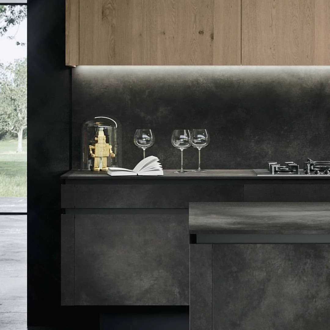 Керамограніт Laminam Ossido Nero 100x300, 3,5mm - Фото 2