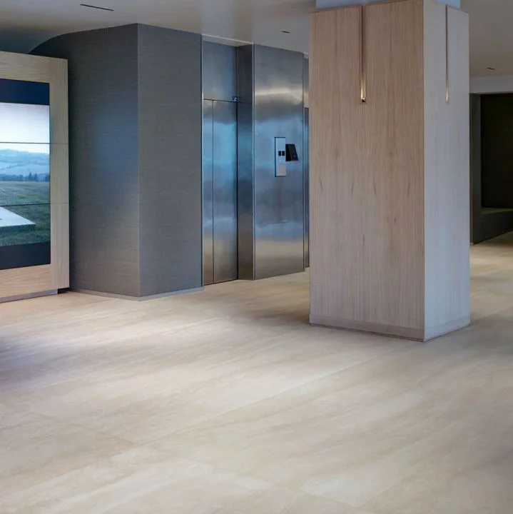 Керамогранит Laminam Naturali Travertino Romano bocciardato 100x300, 5,6mm - Фото 2