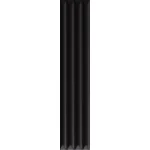 Керамогранит AVA/La Fabbrica UP Cannettato Black Matte 25х5 15 мм (192122) - Фото 1