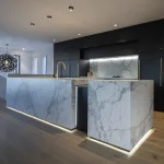 Керамогранитная плита для столешниц Florim, Marble White A Matte Stuoiato Su 160х320 см 6 мм (759732) - Фото 2