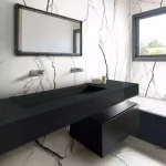 Керамогранит Floor Gres B&W Black Naturale R9 6 мм 120X280 RET (765515) - Фото 2