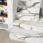 Керамогранитная плита для столешниц Florim, Marble Eternal Gold A Glossy 160х320 Rt 6 мм (777559) - Фото 4