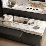 Керамогранитная плита для столешниц Florim, Marble Heritage Tundra Matte 160х320 Rt 6 мм (777578) - Фото 2