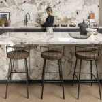 Керамогранітна плита для стільниць Florim, Marble Heritage Tundra A Glossy Stuoiato Su 160х320 см 12 мм (777584) - Фото 3