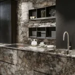 Керамогранитная плита для столешниц Florim, Marble Heritage Riverbed Matte Stuoiato Su 160х320 см 12 мм (777593) - Фото 2