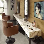 Керамогранитная плита для столешниц Atlas Plan, Calacatta Imperiale Polished NATURA VEIN 159x324 см 20 мм (AIRS) - Фото 3