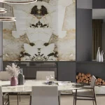 Керамогранітна плита для стільниць Atlas Plan, Desert Soul Bookmatch Polished 160x320 Rt. 6 мм (AJKH) - Фото 3