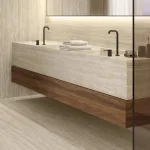Керамогранитная плита для столешниц Atlas Plan, Travertino Sand Hammered 160x320 Rt. 6 мм (AJKQ) - Фото 2