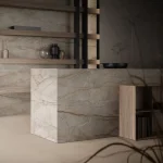 Керамогранитная плита для столешниц Atlas Plan, Silver Root Bookmatch Silk 162x324 ST 12 мм (AX0S) - Фото 3