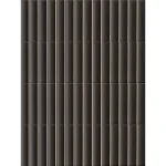 Плитка Terratinta Micro 3D Forms Fluted Black 10х30 (MI3DFL07) - Фото 1