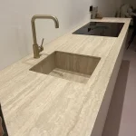 Керамогранитная плита для столешниц Marazzi, Grande Stone Look Travertino Classico Satin Puro 162х324 12 мм (MJ0C) - Фото 2