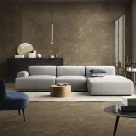 Керамогранит Fiandre Marmi Maximum Glam Bronze 150х75 см satin 6mm (MMH386715) - Фото 2