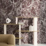 Керамогранит крупноформатный Fiandre, Marmi Maximum Lepanto Rubino 75х75 см Lucidato 6 мм (MML143677) - Фото 2