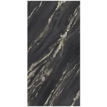 Керамограніт Fiandre Marmi Maximum Nero Damascato 150х150 Lucidato 6mm (MML14761515) - Фото 1