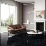 Керамогранит крупноформатный Fiandre, Marmi Maximum Dark Marquina 150х150 Lucidato Ret. 6 мм (MML5061515) - Фото 2