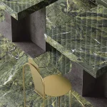 Керамогранит Fiandre Marmi Maximum Verde Fantastico 75х150 (MML866715) - Фото 3