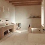 Керамогранітна плита для стільниць Marazzi, Grande Stone Look Tivoli Beige Satin 3D Ink Puro 162х324 Rt. 12 мм (MQ9V) - Фото 2