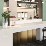 Керамогранитная плита для столешниц ABK Stone, Solid Colours White 163,5x323 Lux 20 мм (PF60006255) - Фото 2