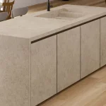 Керамогранитная плита для столешниц ABK Stone, Stone Pirenei Ecru Fullbody3D 163,5x323 Natural 20 мм (PF60008469) - Фото 2