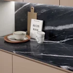 Керамогранитная плита для столешниц ABK Stone, Marble Black Passion Slab B Fullvein3D 163,5x323 Lux 20 мм (PF60014572) - Фото 2