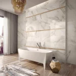 Керамограніт Flaviker Supreme, Golden Calacatta Lappato Lux/глянцева 59,6х119,4 (SP6113L) - Фото 2