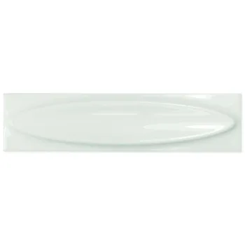 Плитка WOW Subway Dome Ice White Gloss 7,5х30 (94167) - Фото №1