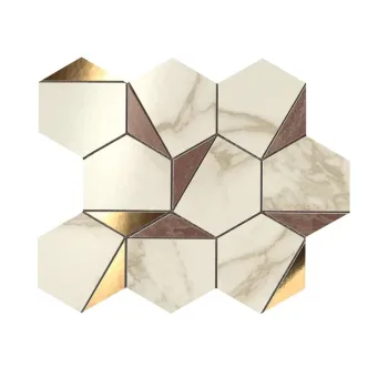 Керамогранит Atlas Concorde Marvel Edge Gold Hex Brown-Calacatta… - Фото №1