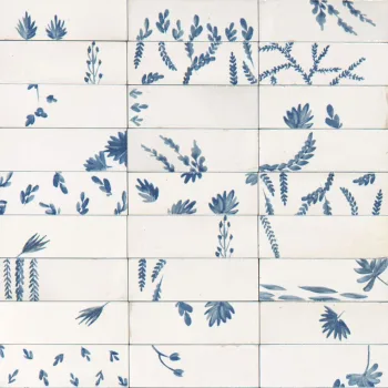 Керамогранит Marazzi Crogiolo Rice Bianco Decoro Leaf… - Фото №1