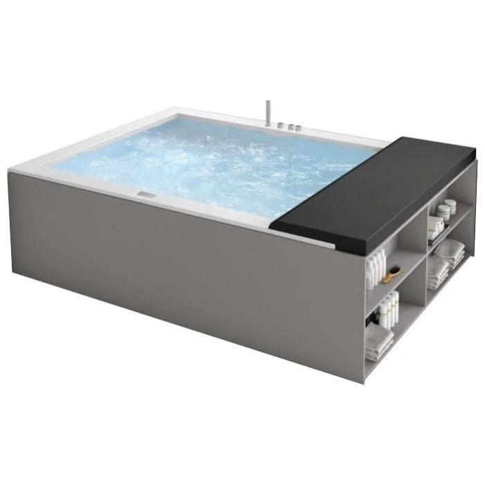 Ванна акрилова Hafro Minerva indoor 215х150 цифрова гідромасажна, білий глянцевий (2MNA1D6) - Фото 2