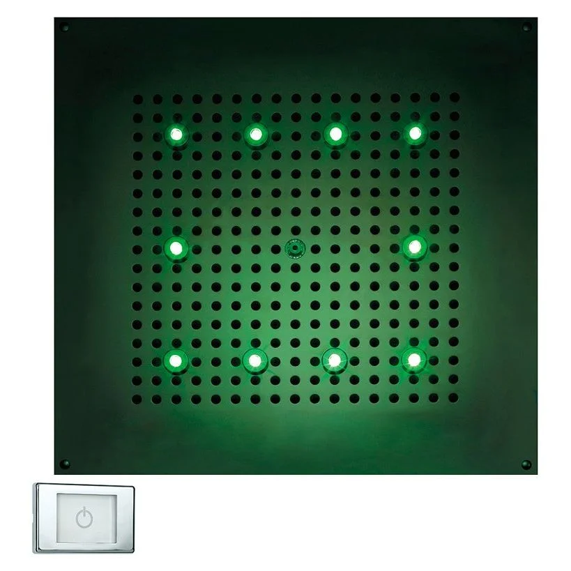 Верхний душ Bossini Dream-Oki RGB Lights Cromotherapy 470х470, хром (H37456000030016) - Фото 2