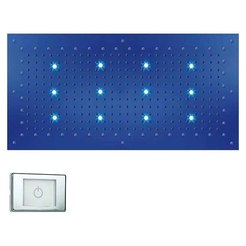 Верхний душ Bossini Dream-XL RGB Lights Cromotherapy 1000х500, хром (WI0372000030016) - Фото 2
