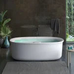 Ванна акриловая Jacuzzi Arga 175x85 H60 овальная с массажем (ARG106C0118) - Фото 1