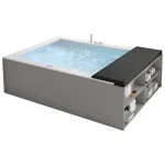 Ванна акрилова Hafro Minerva indoor 215х150 цифрова гідромасажна, білий глянцевий (2MNA1D6) - Фото 2