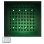 Верхний душ Bossini Dream-Oki RGB Lights Cromotherapy 470х470, хром (H37456000030016) - Фото 2