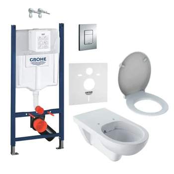 Інсталяційний комплект Grohe з клавішею змиву та унітазом… - Фото №1