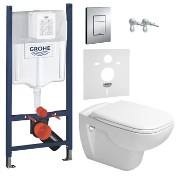 Комплект підвісного унітазу з кришкою Duravit D-Code… - Фото №1