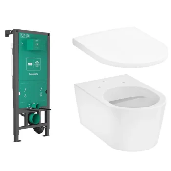 Комплект унітаза підвісного Hansgrohe EluPura S з… - Фото №1