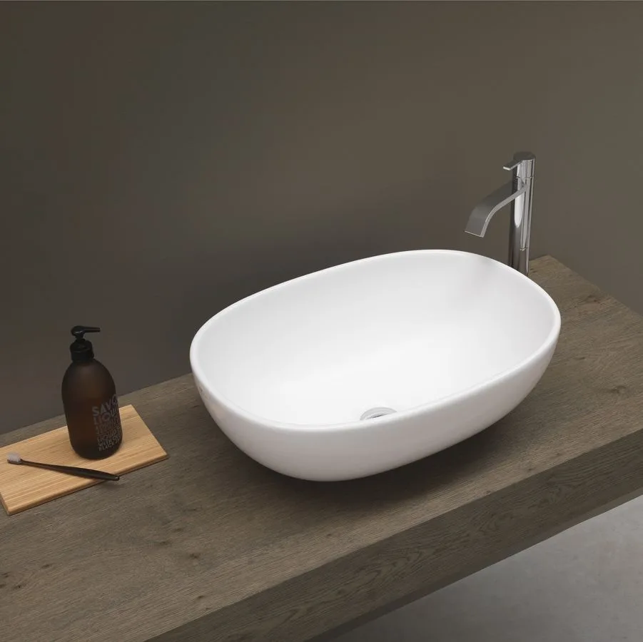 Умывальник на столешницу Nic Design Milk 54x40x17, Sabbia (001285051) - Фото 2