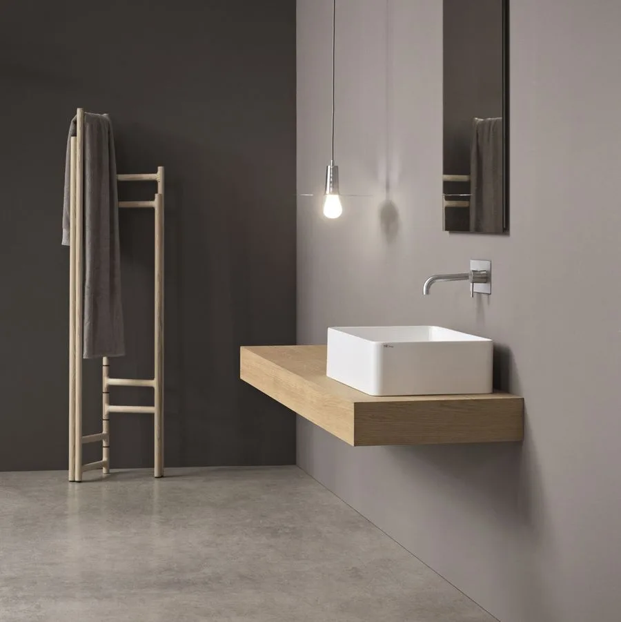 Умывальник на столешницу Nic Design Semplice 60х37х16 см, Cemento матовый (001383047) - Фото 2
