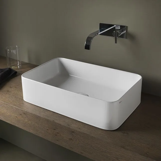 Умывальник на столешницу Nic Design Semplice 55х36х14 см, Cemento матовый (001481047) - Фото 2
