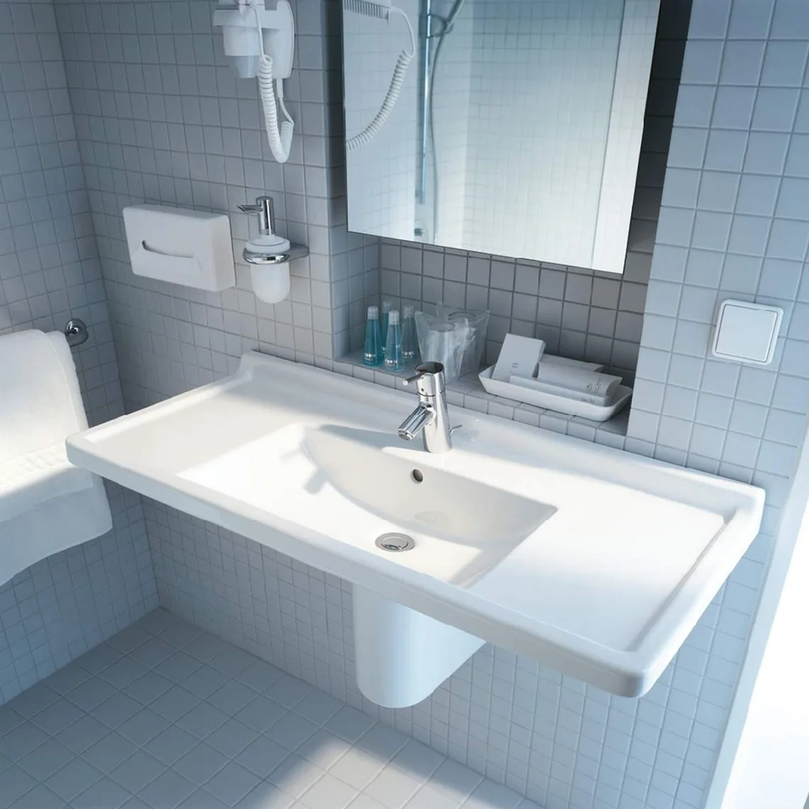 Умывальник подвесной Duravit Starck 3 105х48 (0304100000) - Фото 2
