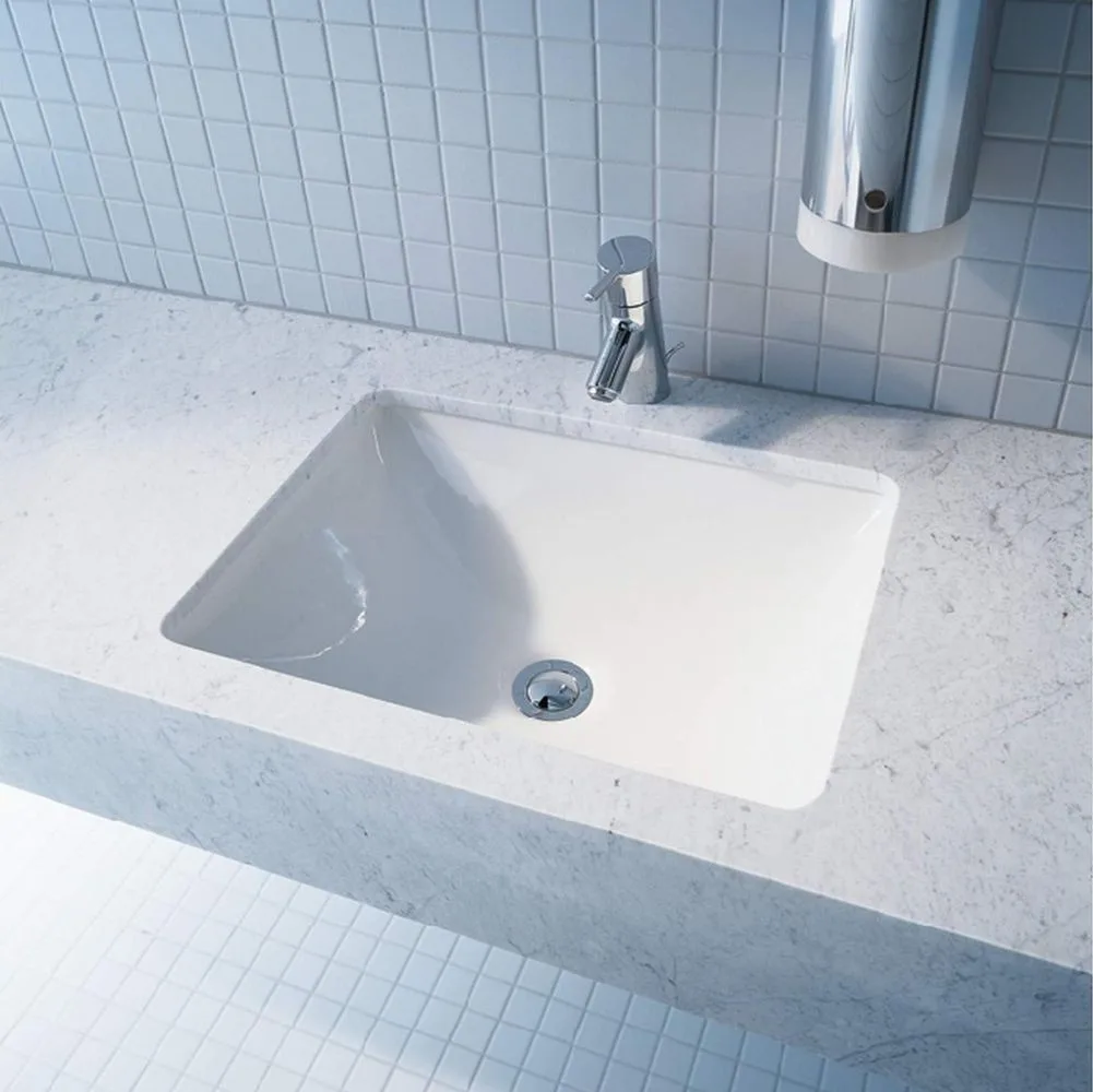 Умывальник встроенный Duravit Starck 3 43х43 см, белый (0305430000) - Фото 2