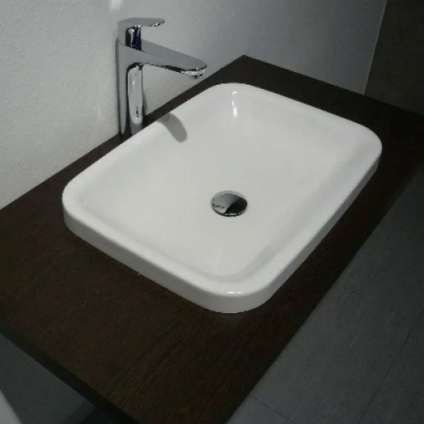 Умывальник накладной Duravit DuraStyle 600x430 мм для установки сверху, белый (0372600000) - Фото 2